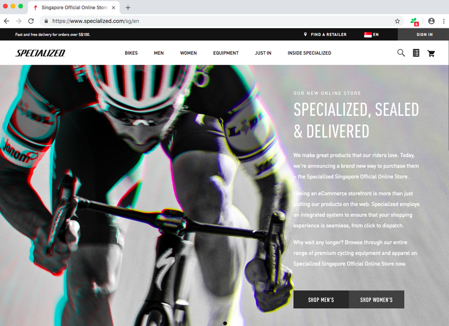 Specialized online store goes live in 